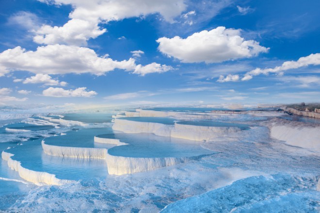 Wie kan deze schoonheid weerstaan? (Pamukkale, Turkije)