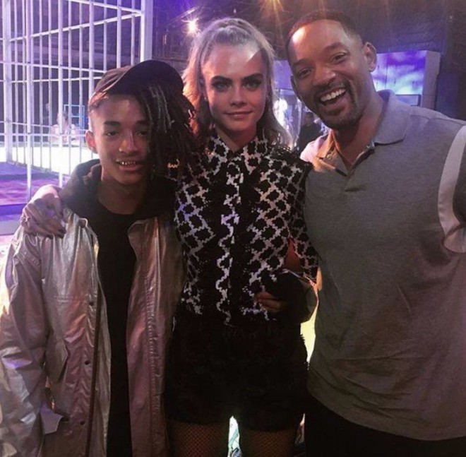 Cara Delevingne, Jaden Smith in Will Smith.