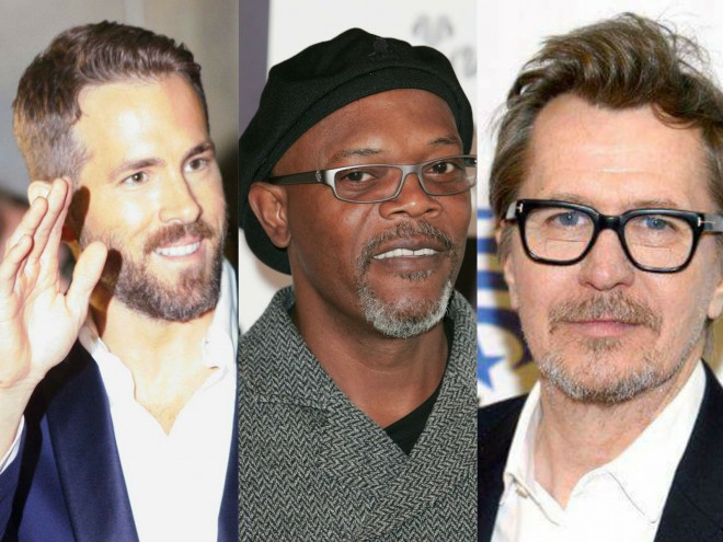 Ryan Reynolds, Samuel L. Jackson in Gary Oldman.