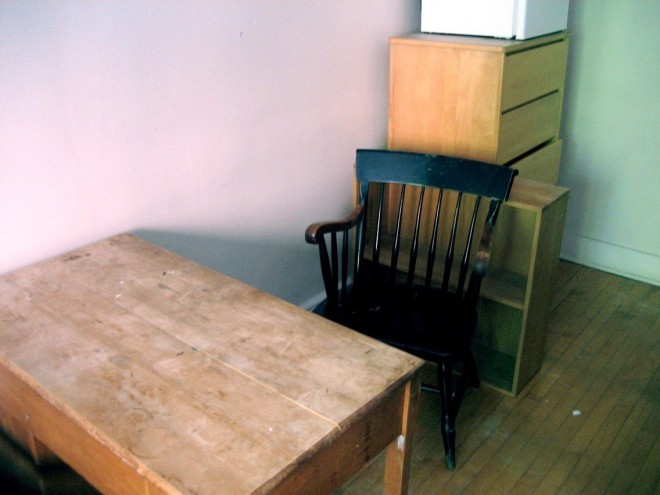 Une pièce abandonnée dans la maison que personne n'utilise
