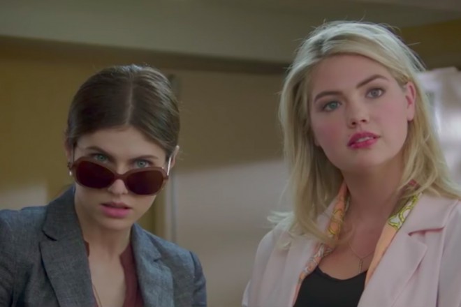V filmu bosta tekmovali lepotici Alexandra Daddario in Kate Upton. 