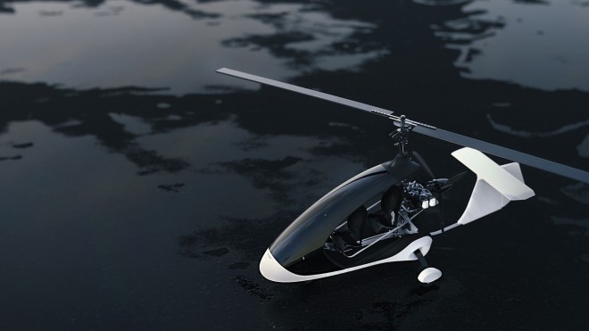 Girocóptero Twistair: una motocicleta voladora en 3D