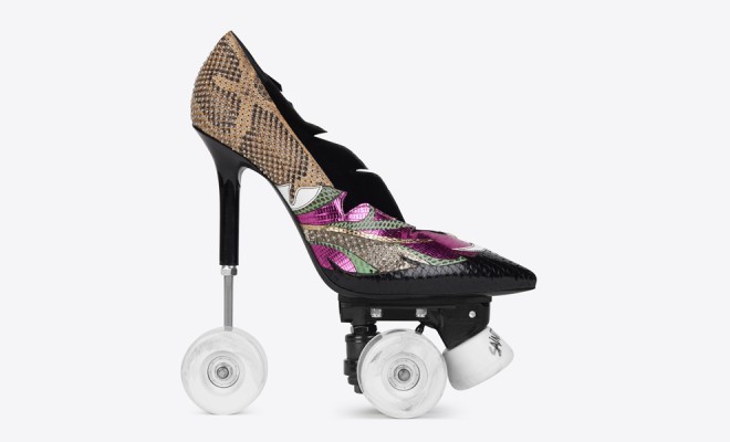 YSL - anya 100 patch pump