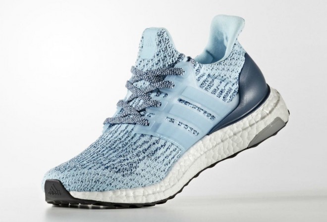 adidas UltraBOOST for women in Icey Blue color combination.