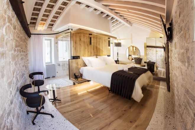 Das Hotel Spirito Santo Palazzo Storico bietet ein luxuriöses Rovinj-Erlebnis. 