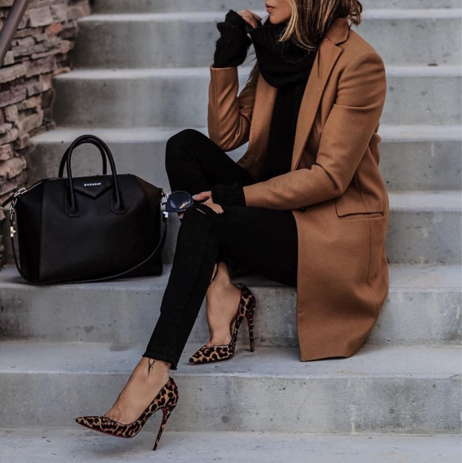 Animal print heels
