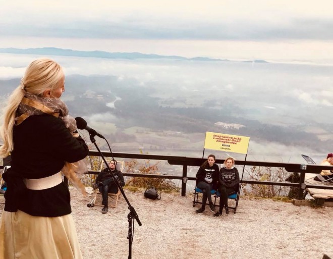Nataša Zupan – na odru z najlepšo scenografijo – Šmarno goro