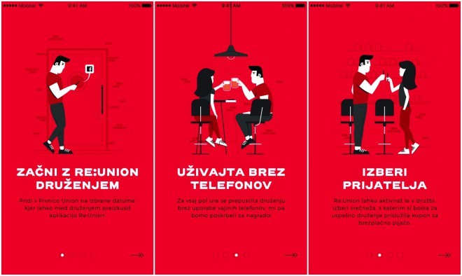 An application that facilitates more personal interaction - RE:UNION.