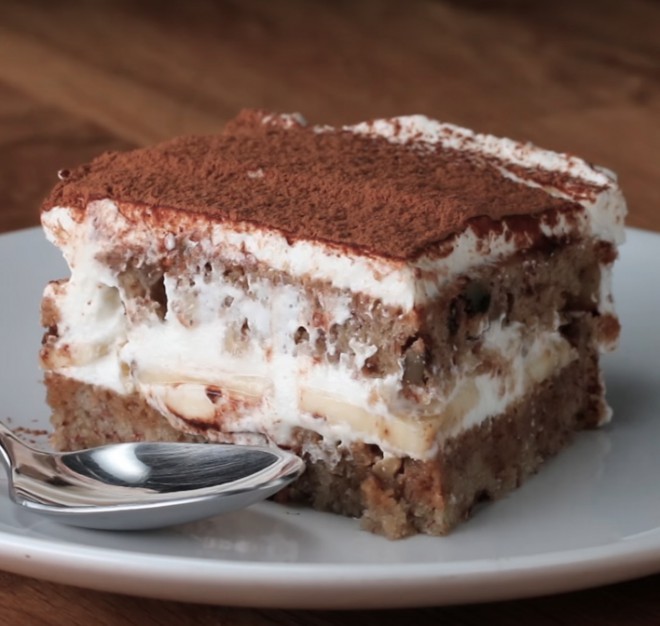Tiramisu iz bananinega kruha? Zakaj pa ne!