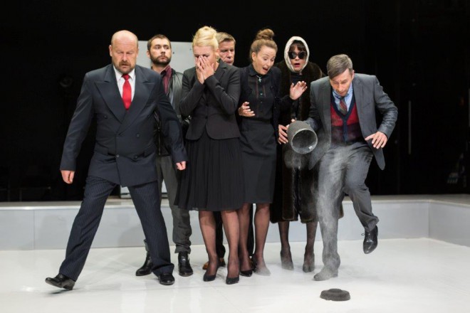 En sørgende familie