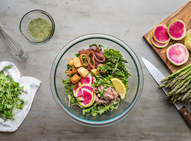 Eat a balanced diet, but don't go on strict diets