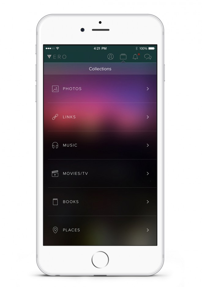 The social network Vero works on the principle of categories. 