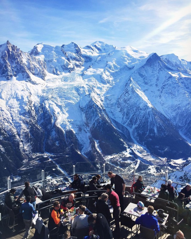 Eine der schönsten Aussichten öffnet sich von diesem Restaurant