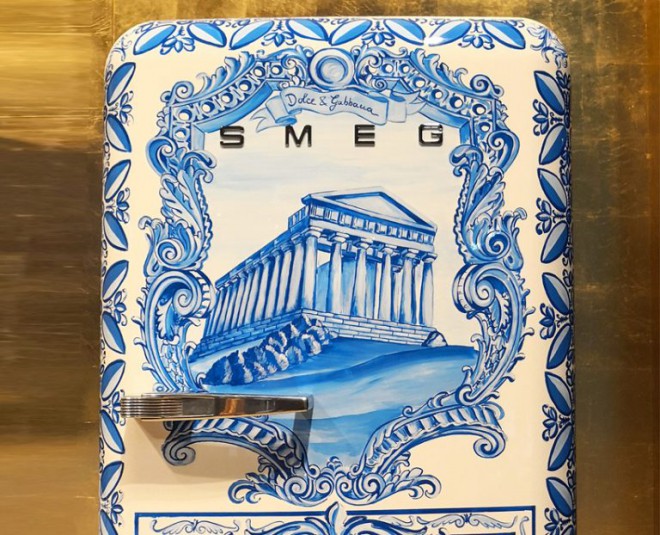Frigorífico Smeg da coleção "Divina Cucina".