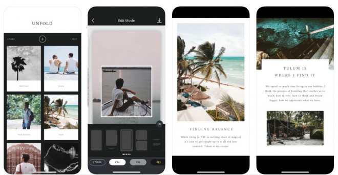 The Unfold app