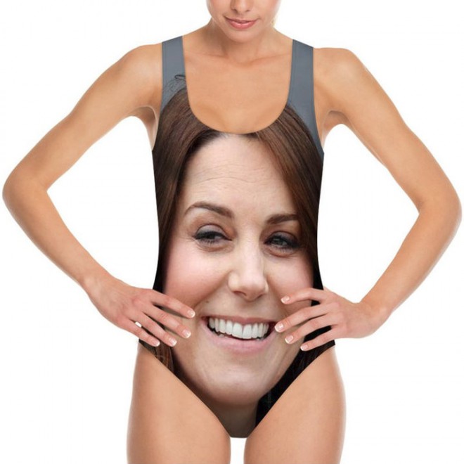 Swimwear with the image of Kate Middleton