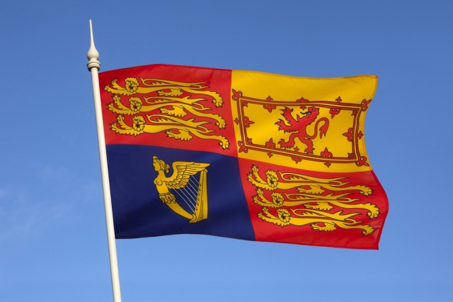Hvis dette flagget vaier over Buckingham Palace, så vet du at dronningen er hjemme. 