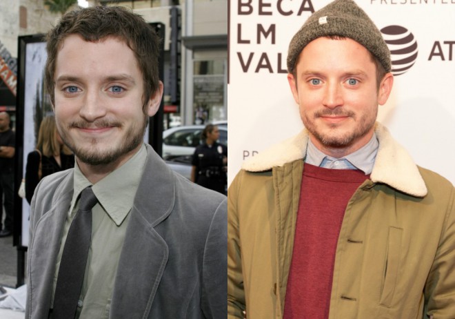 Elijah Wood 2006 and 2018