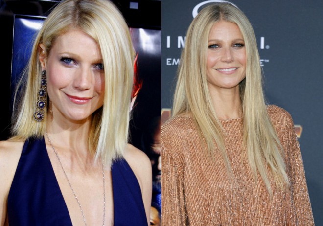Gwyneth Paltrow 2008 and 2018