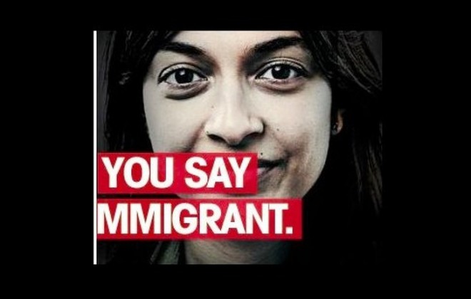 In einem Werbespot für die Einwanderung von Migranten.