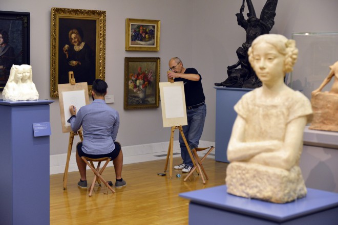 Tegning i Nationalgalleriets permanente samling