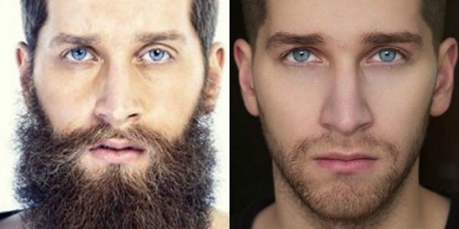 Uomini con e senza barba