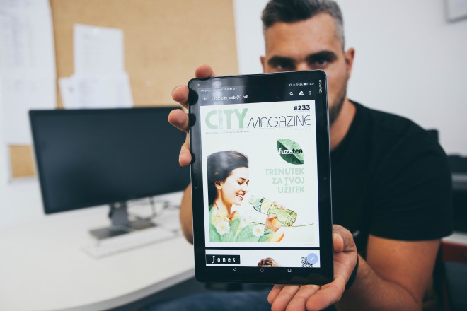 Pregledovanje PDF-jev, tabele in služba. Simpl na tablici - Huawei Mediapad M5 Lite 