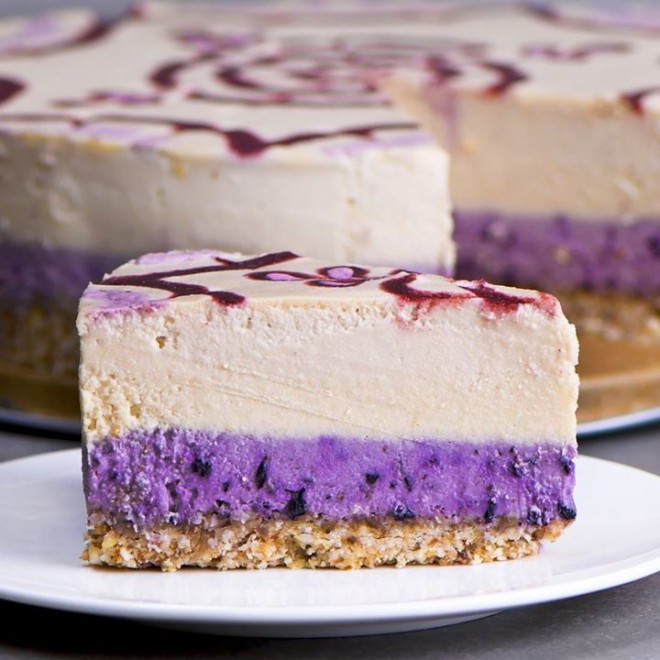 To je verjetno najlepši veganski cheesecake, ki ste ga kadarkoli videli. 