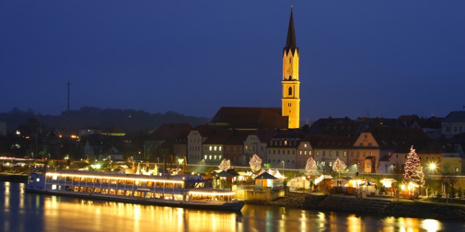 Schwimmender Christkindlmarkt, 빌쇼펜 안 데어 도나우, 독일