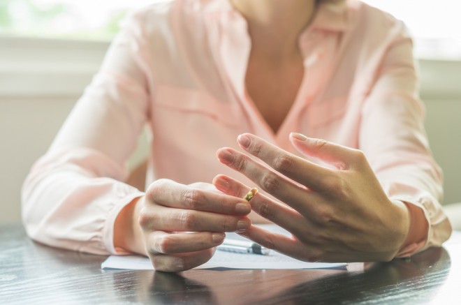 Most divorces occur in January.
