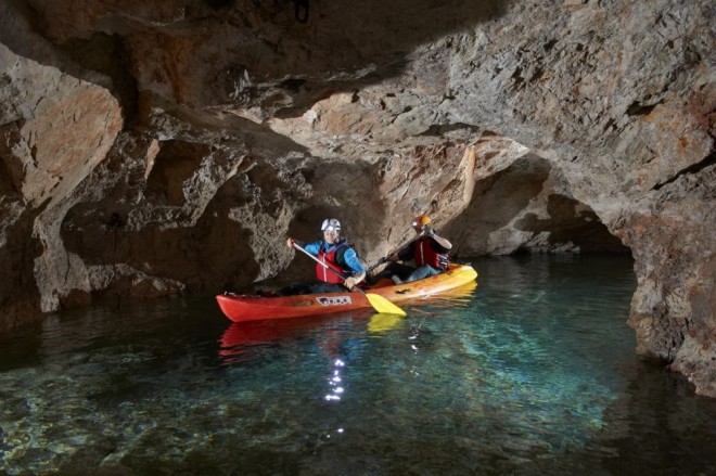 Visite de la mine en kayak, Mežica