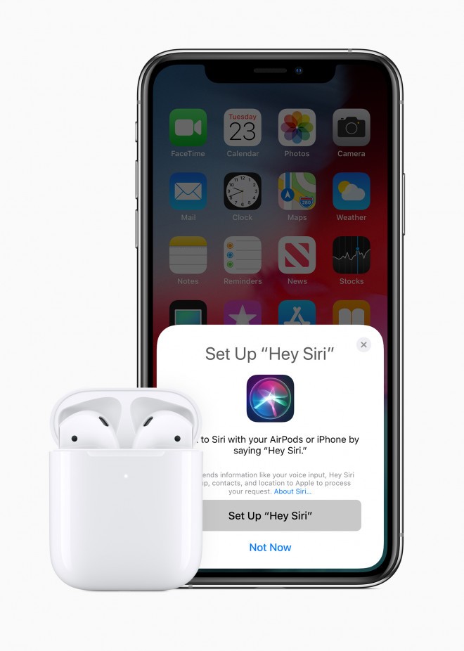 Druga generacija slušalk Apple AirPods