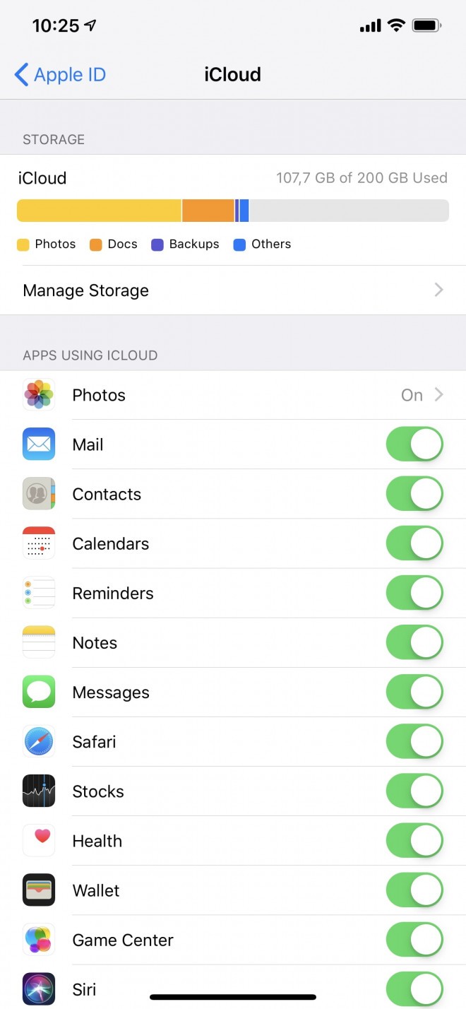 iCloud-Cloud-Speicher