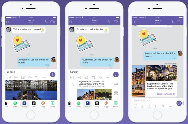 Viber ti omogoča, da prek aplikacije rezerviraš dopust. 