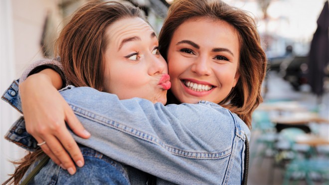 In the company of friends, you only talk about your relationship.