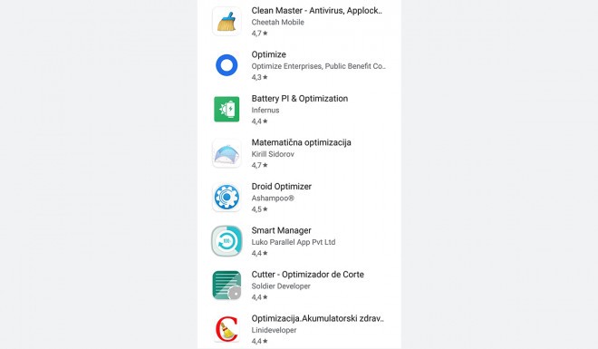 Aplikacije za optimizacijo sistema