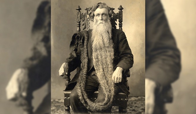 Il norvegese Hans Langseth e la sua barba
