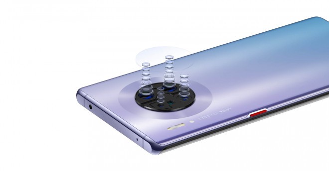 4 senzorji na Huawei Mate 30 in Mate 30 Pro