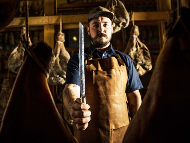 Burja prosciutto kniv