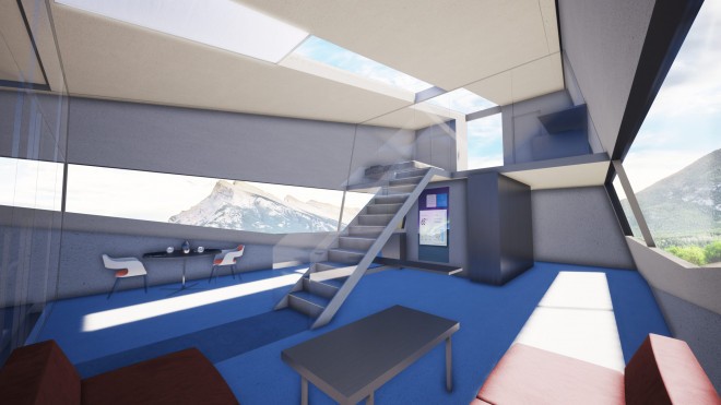 The living area of Cybunker