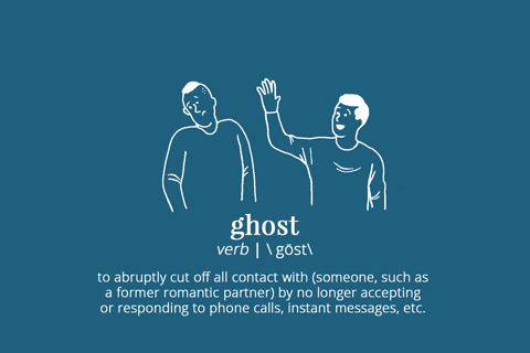 Er kan zelfs sprake zijn van ‘ghosting’. 