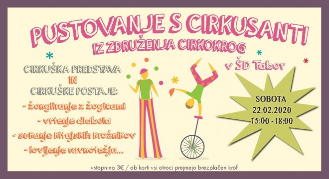 Cirkuško pustovanje v Športnem društvu Tabor