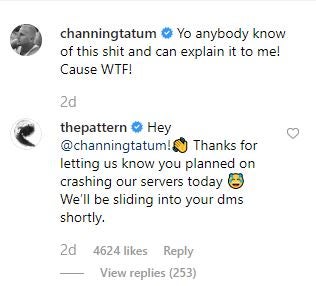 Pattern 앱은 Channing Tatum에게도 충격을 줬습니다.