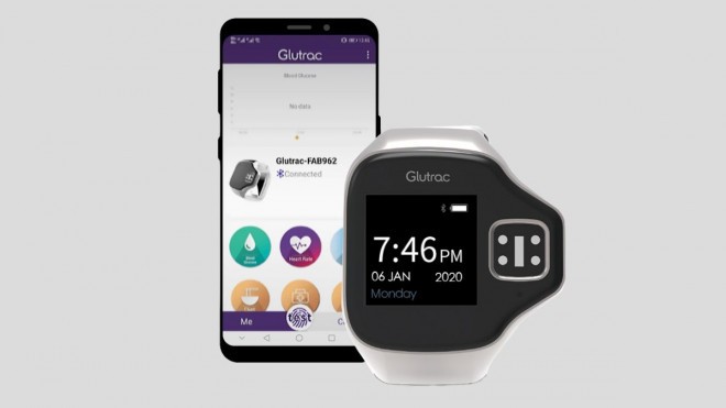 The Glutrac smart watch will measure blood sugar without stinging.