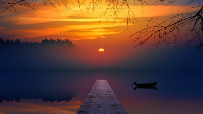 Watching the sunset is an excellent training for attention and mindfulness.