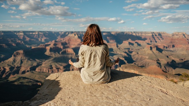 Meditar.