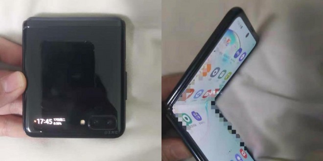 Bilder av det potensielle utseendet til Samsung Galaxy Z Flip-smarttelefonen