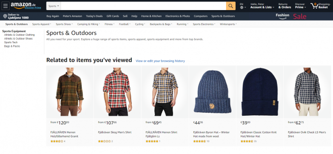 Spletna trgovina Amazon.de