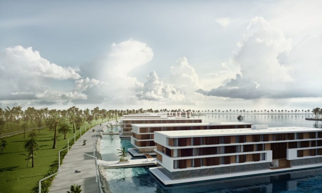 Hoteles flotantes para aficionados al fútbol FIFA 2022. 
