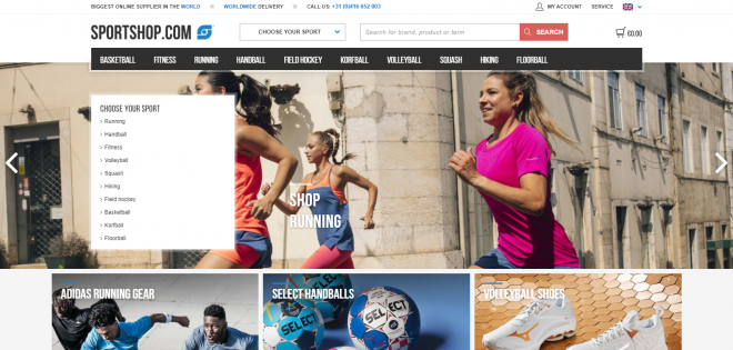 Spletna trgovina Sportshop